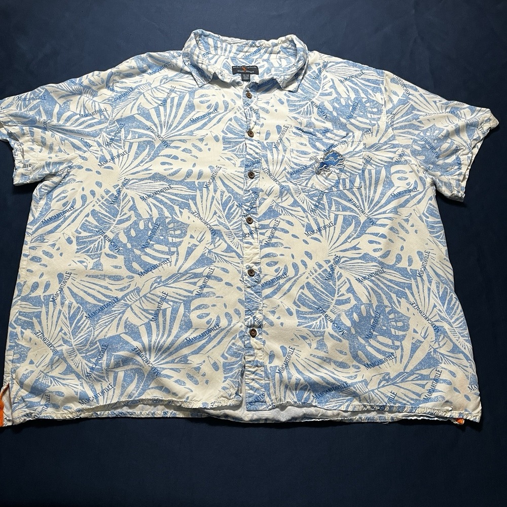 Detroit Lions Margaritaville Island Team NFL Blue Men's 3XL Hawaiian‎ Shirt - Picture 3 of 11